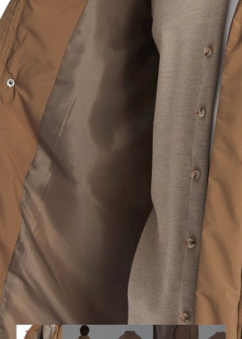 Bej Regular Fit Erkek Mont - Görsel 4