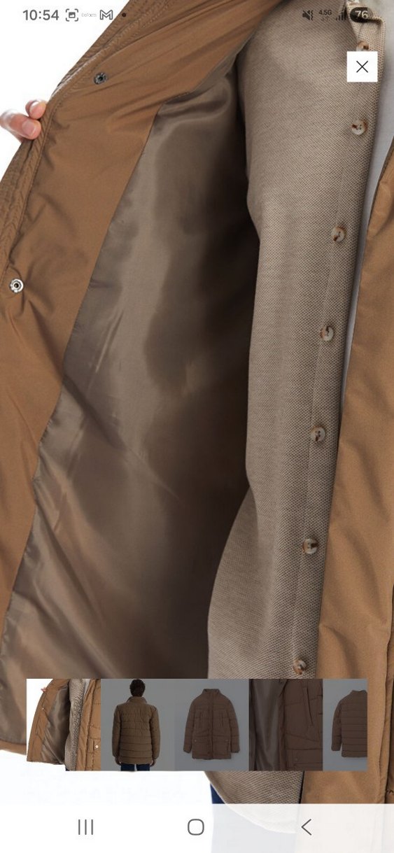 Bej Regular Fit Erkek Mont - Görsel 4