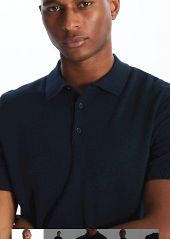 Erkek Lacivert Polo Tişört, Regular Fit, Kısa Kollu - Görsel 2