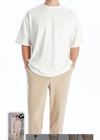 Erkek Bej Regular Fit Pantolon - Görsel 4