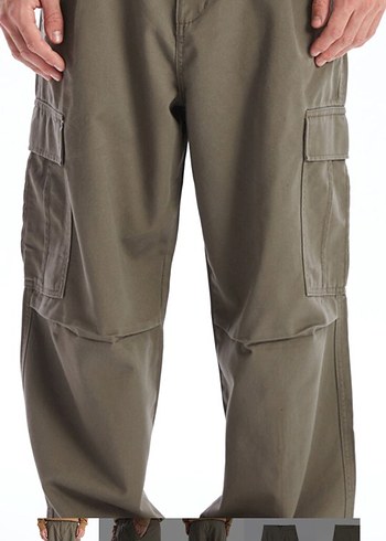 Kemerli Gri Rahat Kesim Erkek Pantolon - Görsel 2