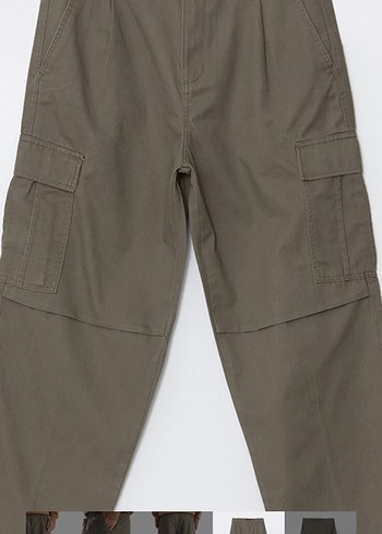 Kemerli Gri Rahat Kesim Erkek Pantolon - Görsel 5