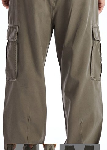 Kemerli Gri Rahat Kesim Erkek Pantolon - Görsel 4