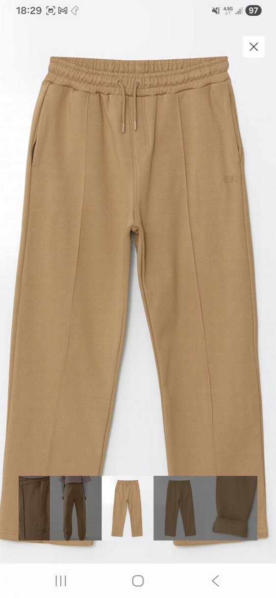 Bej Regular Fit Erkek Midi Pantolon - Görsel 5