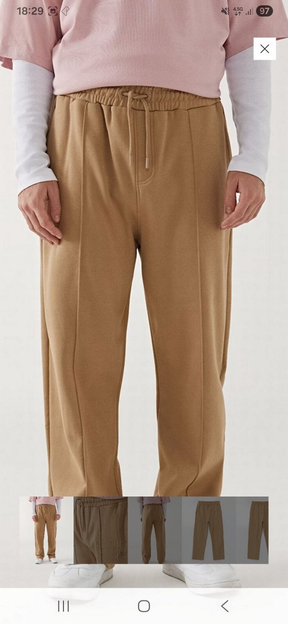 Bej Regular Fit Erkek Midi Pantolon - Görsel 2