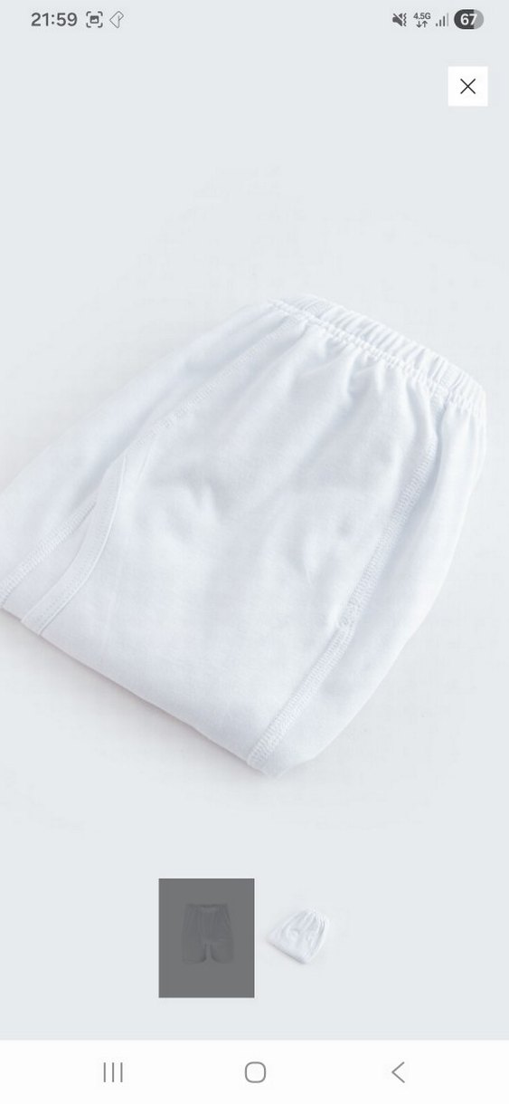 Erkek Beyaz Mini Boxer - Görsel 2