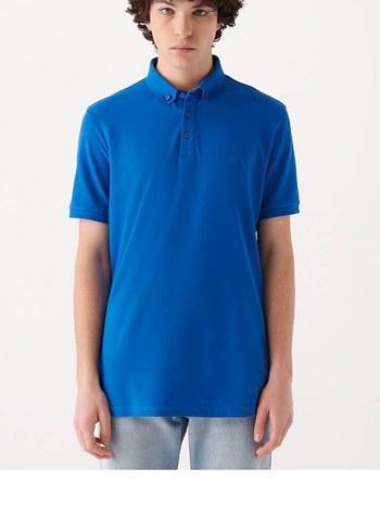 Mavi Regular Fit Kısa Kollu Polo Tişört