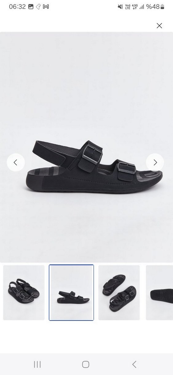 Siyah Tokalı Erkek Günlük Terlik - Görsel 2