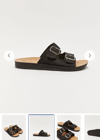 Siyah Erkek Günlük Tokalı Terlik - Görsel 2