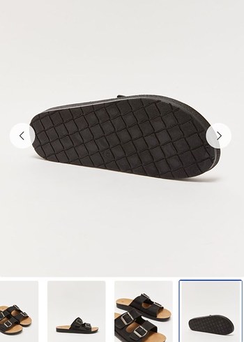 Tokalı Siyah Erkek Terlik - Görsel 4