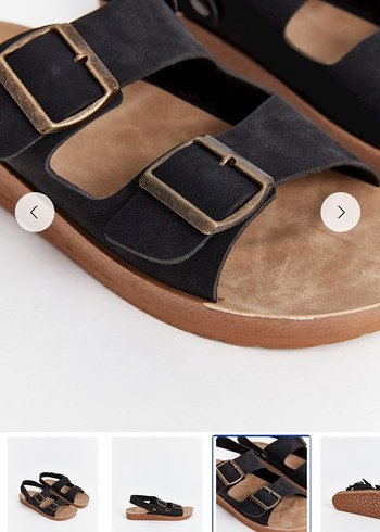 Siyah Toka Detaylı Kadın Dolgu Topuk Sandalet - Görsel 3