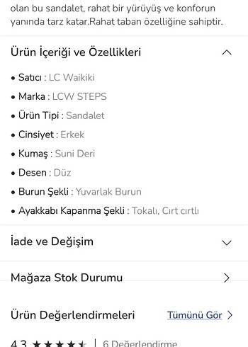 Siyah Tokalı erkek Sandalet - Görsel 7