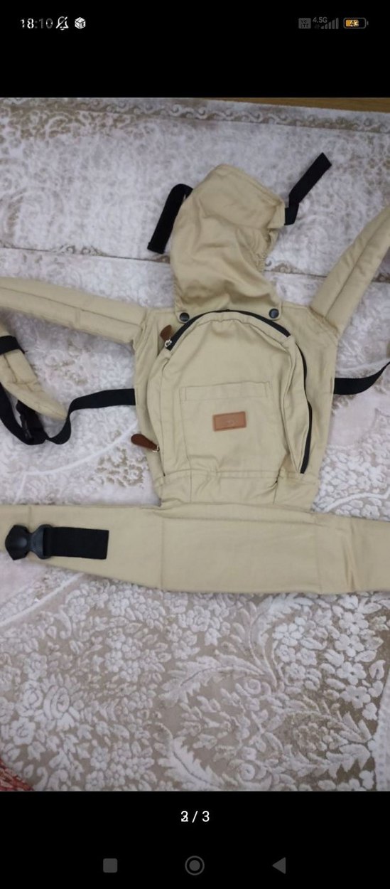 Bej Bebek Taşıyıcı Kanguru - Görsel 2