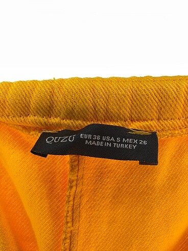 36 Beden turuncu Renk Quzu Düz Kesim %70 İndirimli.