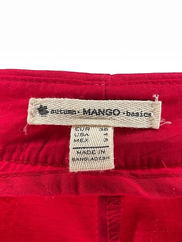 36 Beden kırmızı Renk Mango Jean / Kot %70 İndirimli.
