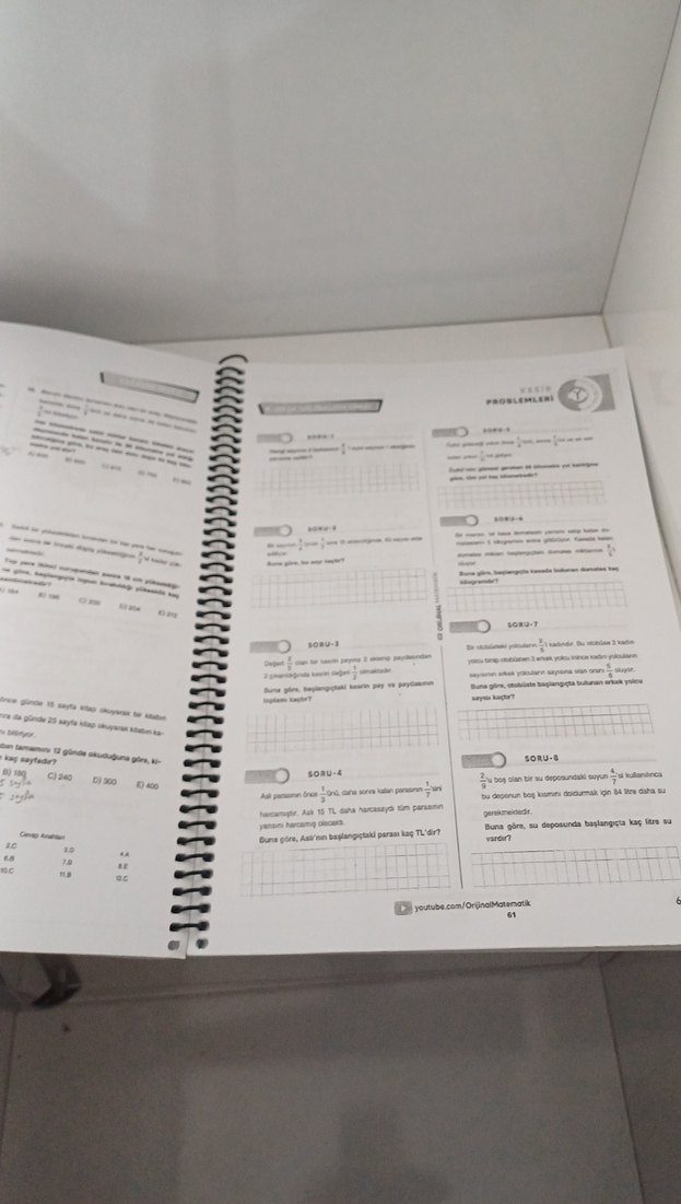 Orijinal Problemler kitabi - Görsel 2