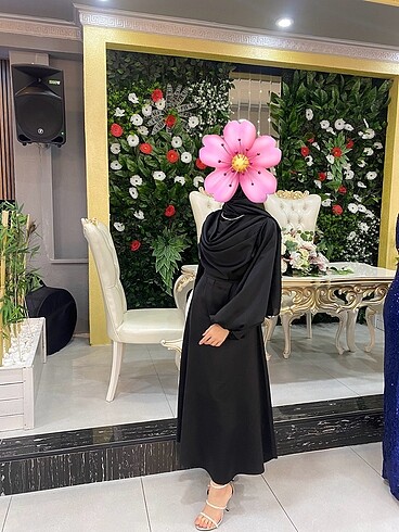 36 Beden Yakası Boğumlu Abiye Duman Butik