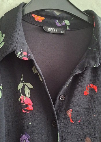 Çiçek Desenli Uzun Bohem Elbise - Görsel 3