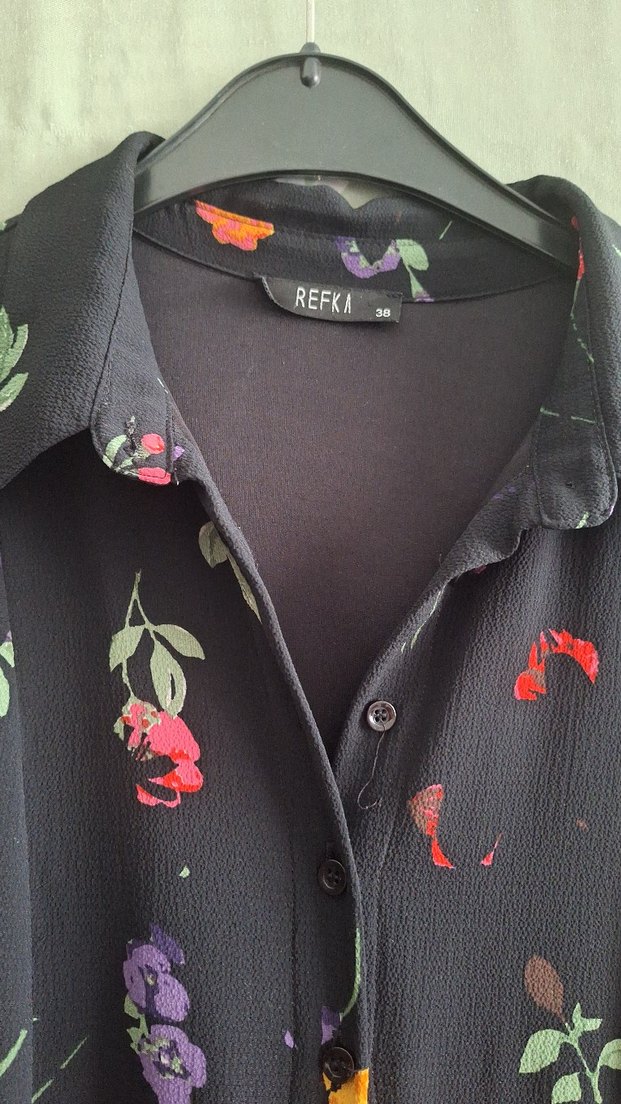 Çiçek Desenli Uzun Bohem Elbise - Görsel 3