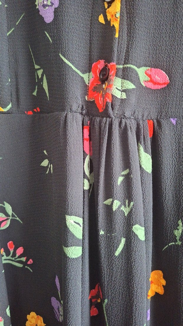 Çiçek Desenli Uzun Bohem Elbise - Görsel 2