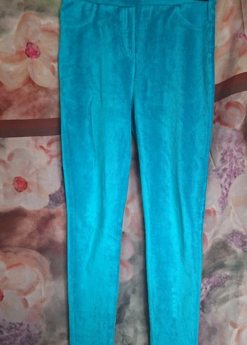 Kız Çocuk Turkuaz İnce Tayt - Görsel 4