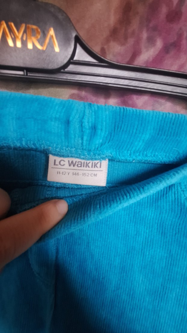 Kız Çocuk Turkuaz İnce Tayt - Görsel 3