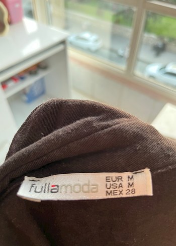 Diğer Düğmeli Siyah Keten Kadın Tulum