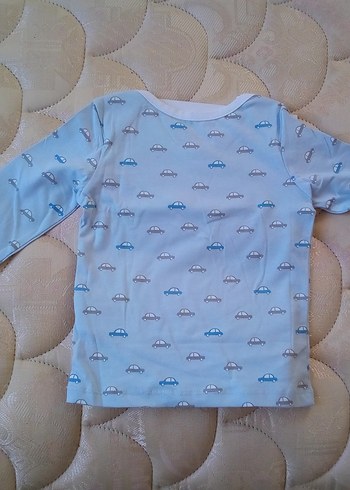 Mavi Baskılı Bebek Body Uzun Kollu - Görsel 7