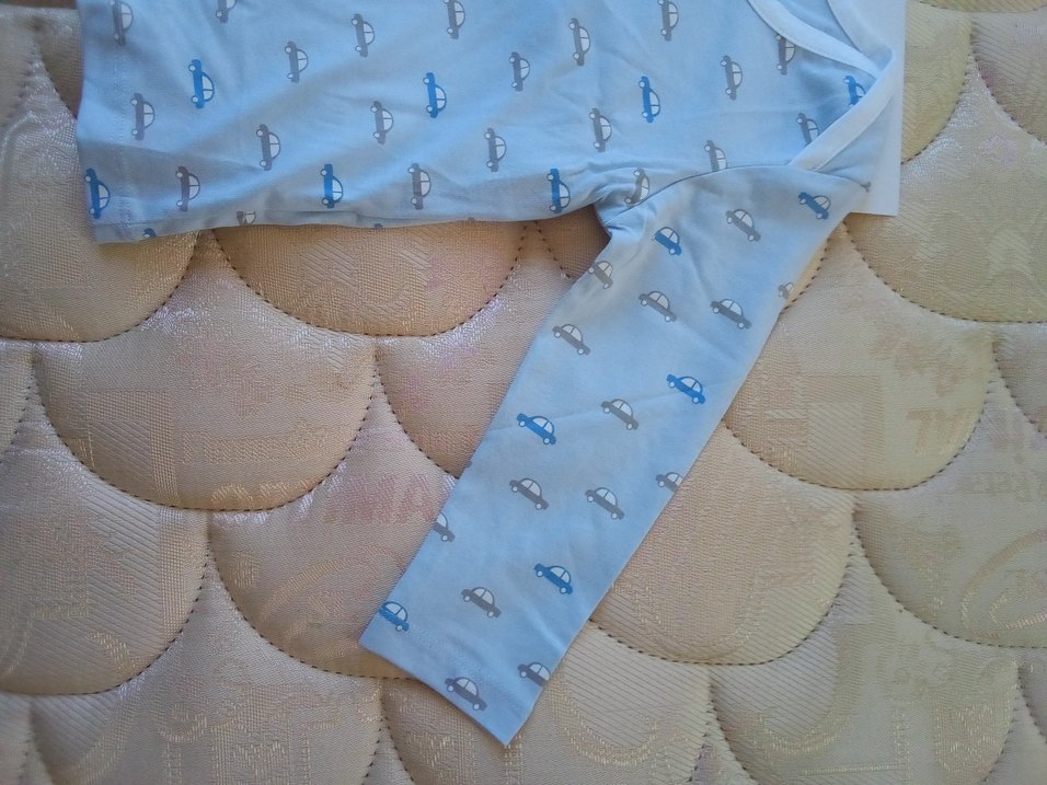 Mavi Baskılı Bebek Body Uzun Kollu - Görsel 5