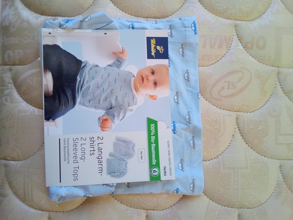 Mavi Baskılı Bebek Body Uzun Kollu - Görsel 2