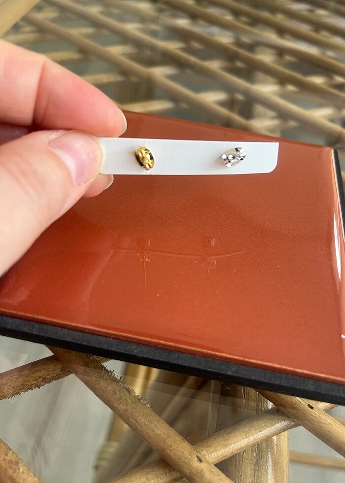 Küpe tek taş - Görsel 2