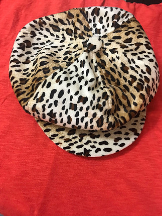 Afrodit Kışlık leopar kasket