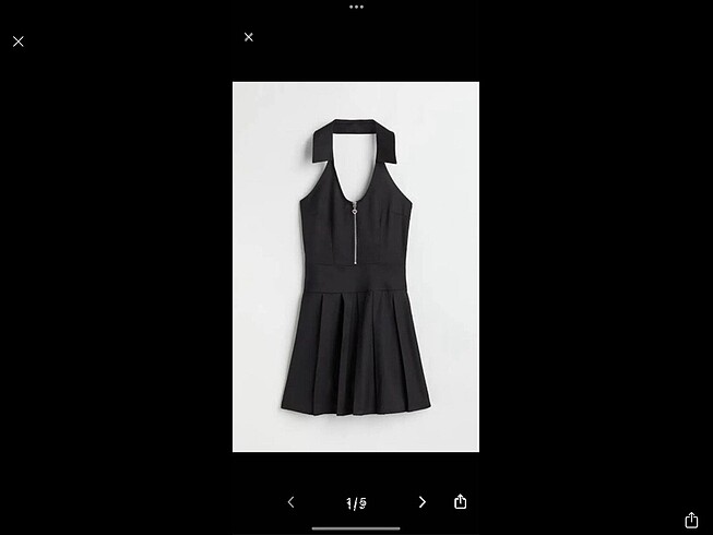 H&M siyah mini elbise