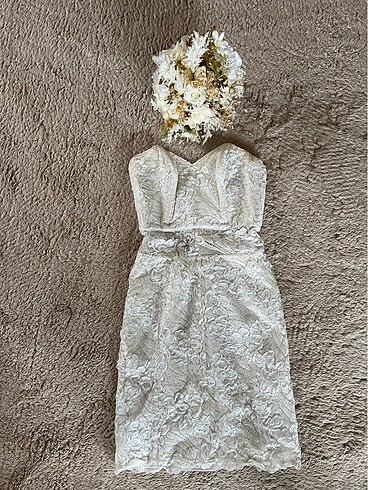 Vintage mini gelinlik