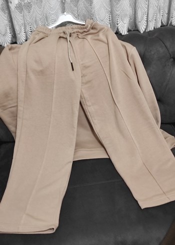 Bej Kadın Rahat Kesim Eşofman Takımı - Görsel 3