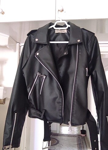 Bayan deri ceket  - Görsel 2