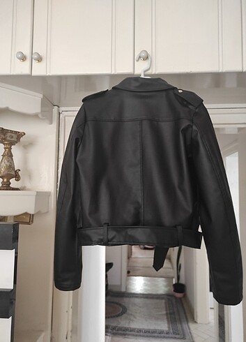 Bayan deri ceket  - Görsel 4
