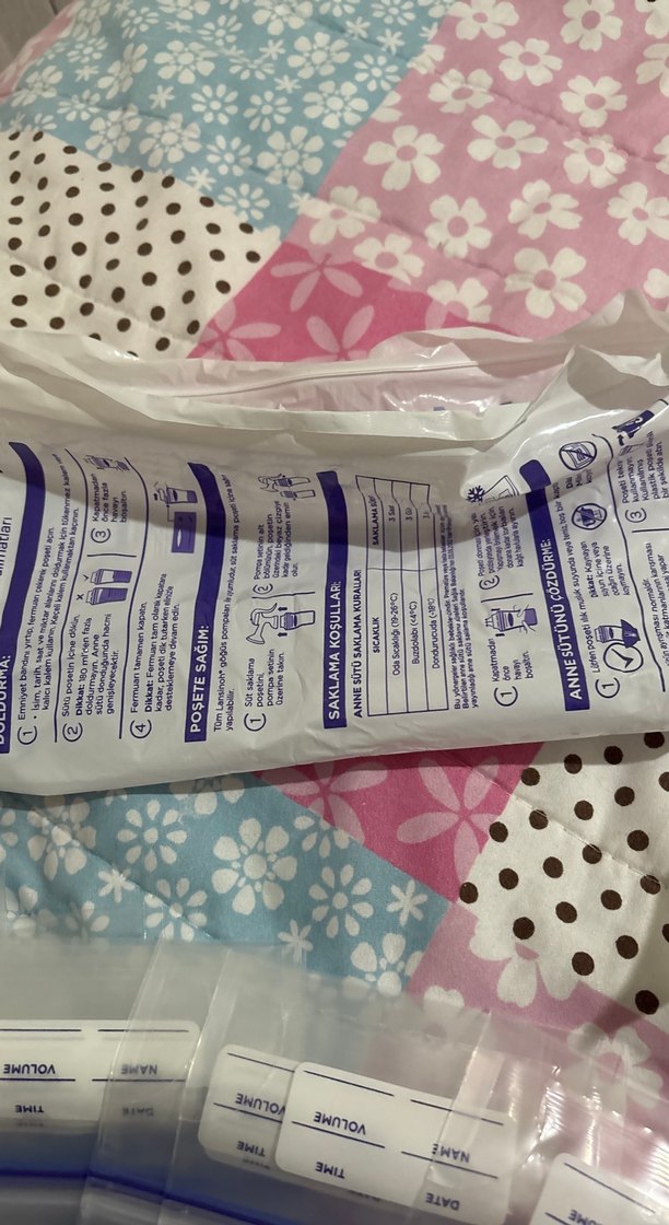 Lansinoh Anne Sütü Saklama Poşetleri Mavi - Görsel 4