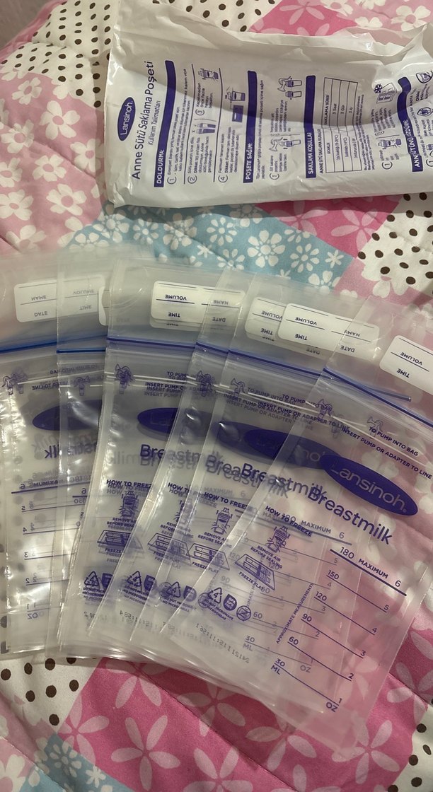 Lansinoh Anne Sütü Saklama Poşetleri Mavi - Görsel 2