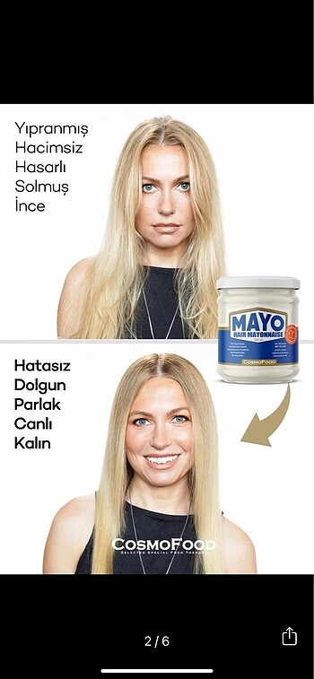 Diğer Mayo Hair Mayonnaise Saç Mayonezi Maskesi