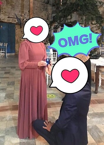 Gül kurusu abiye 