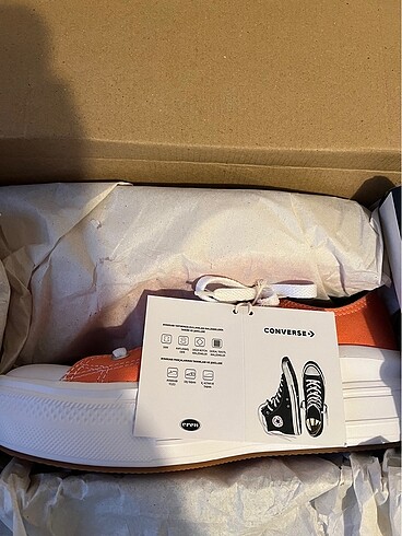 40 Beden turuncu Renk Converse turuncu platform ayakkabı