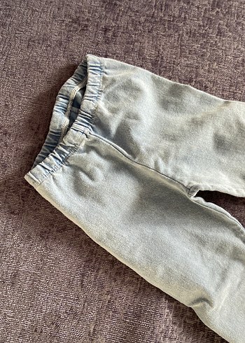 Gri Kız Çocuk Denim Tayt - Görsel 4