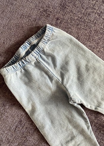 Gri Kız Çocuk Denim Tayt - Görsel 6