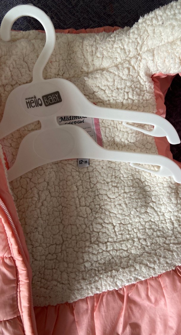 Kız Çocuk Pembe Peluş Detaylı Yelek - Görsel 2