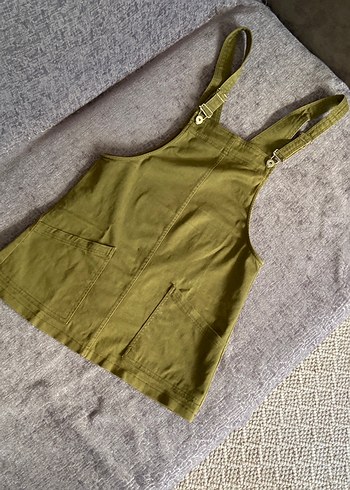 Kadın Haki Kemerli Rahat Tulum - Görsel 6