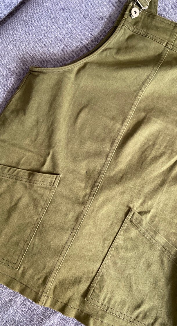 Kadın Haki Kemerli Rahat Tulum - Görsel 3