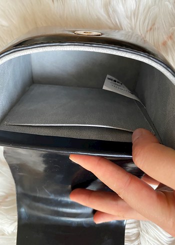 Beden siyah Renk Parlak Siyah Mini Deri Çanta Matmazel marka hiç kullanılmadı