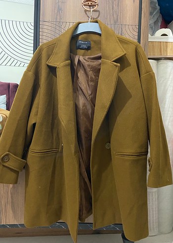 Kadın Kahverengi Süet Midi Kaban - Görsel 2