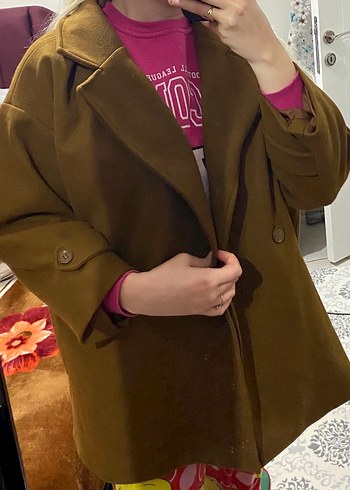 Kadın Kahverengi Süet Midi Kaban - Görsel 4